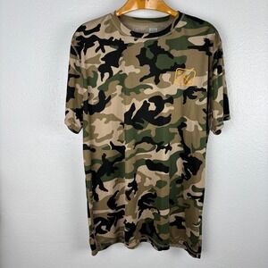 Fintech Camo Performance‎ Shirt Mens XXL Short Sleeve Fishing Tee